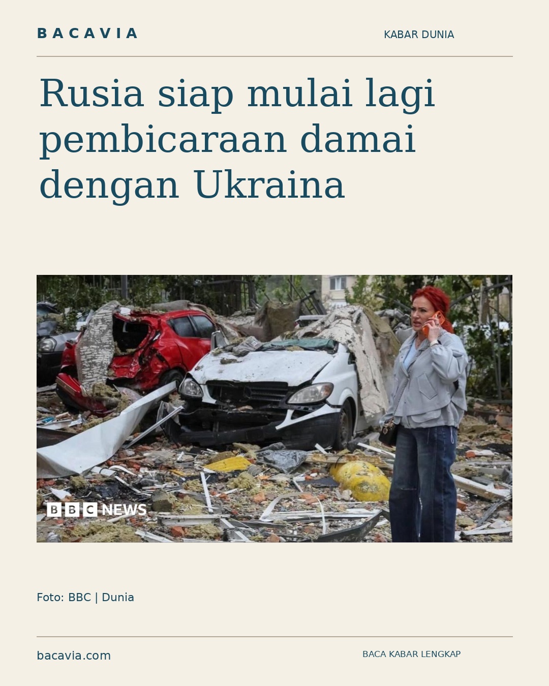 Kabar bergambar: Rusia siap mulai lagi pembicaraan damai dengan Ukraina