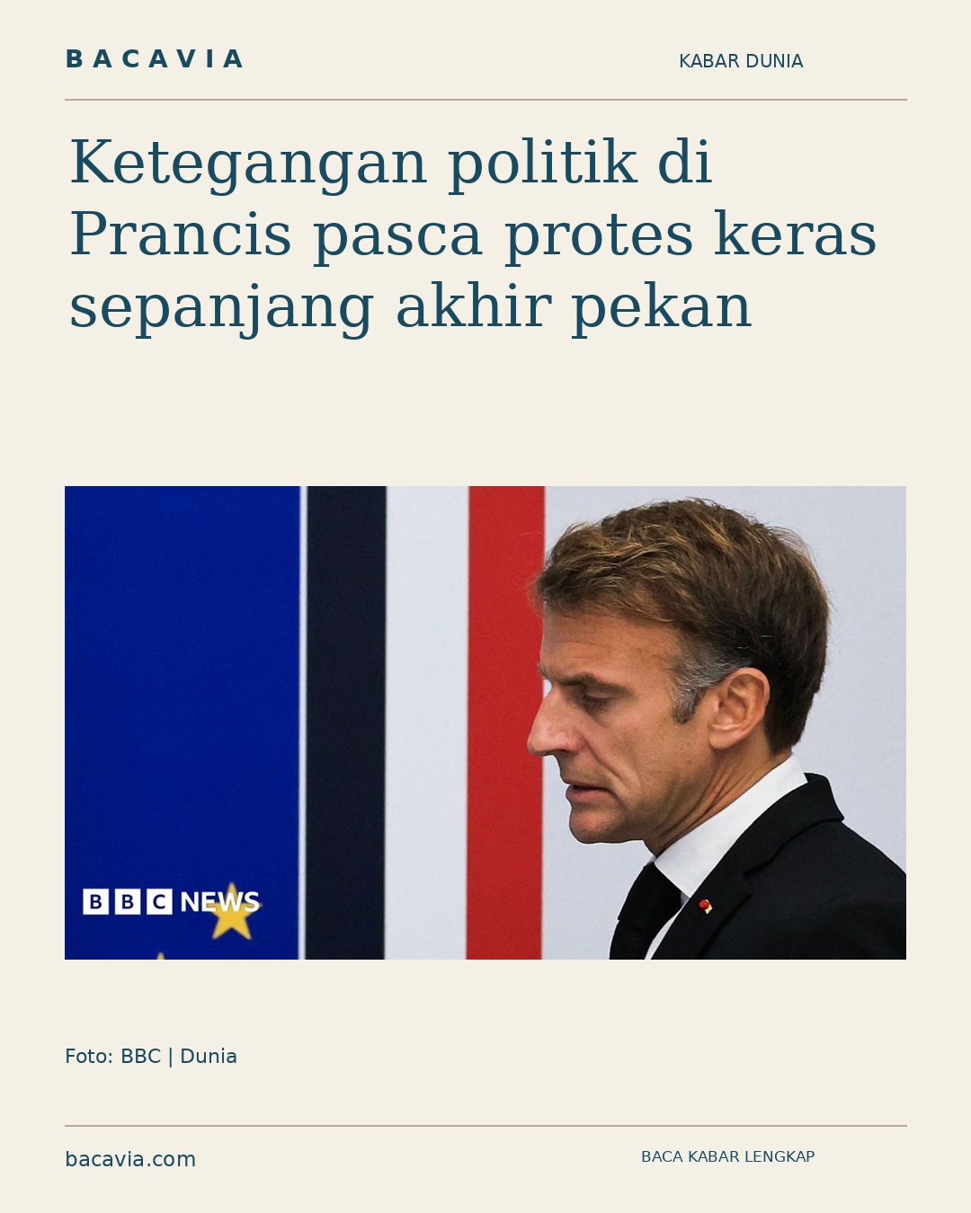 Kabar bergambar: Ketegangan politik di Prancis pasca protes keras sepanjang akhir pekan