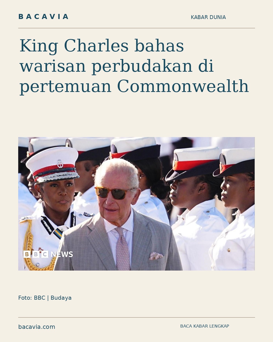 Kabar bergambar: King Charles bahas warisan perbudakan di pertemuan Commonwealth