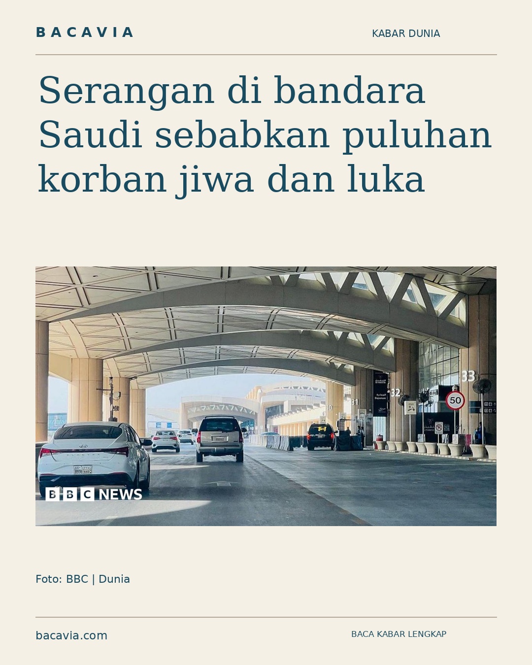 Kabar bergambar: Serangan di bandara Saudi sebabkan puluhan korban jiwa dan luka
