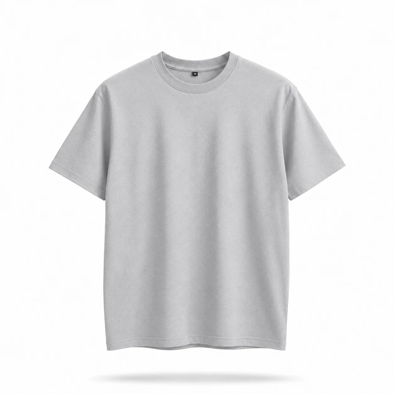 Kaos Polos Lengan Pendek Cowok Dewasa Abu Misty BW30