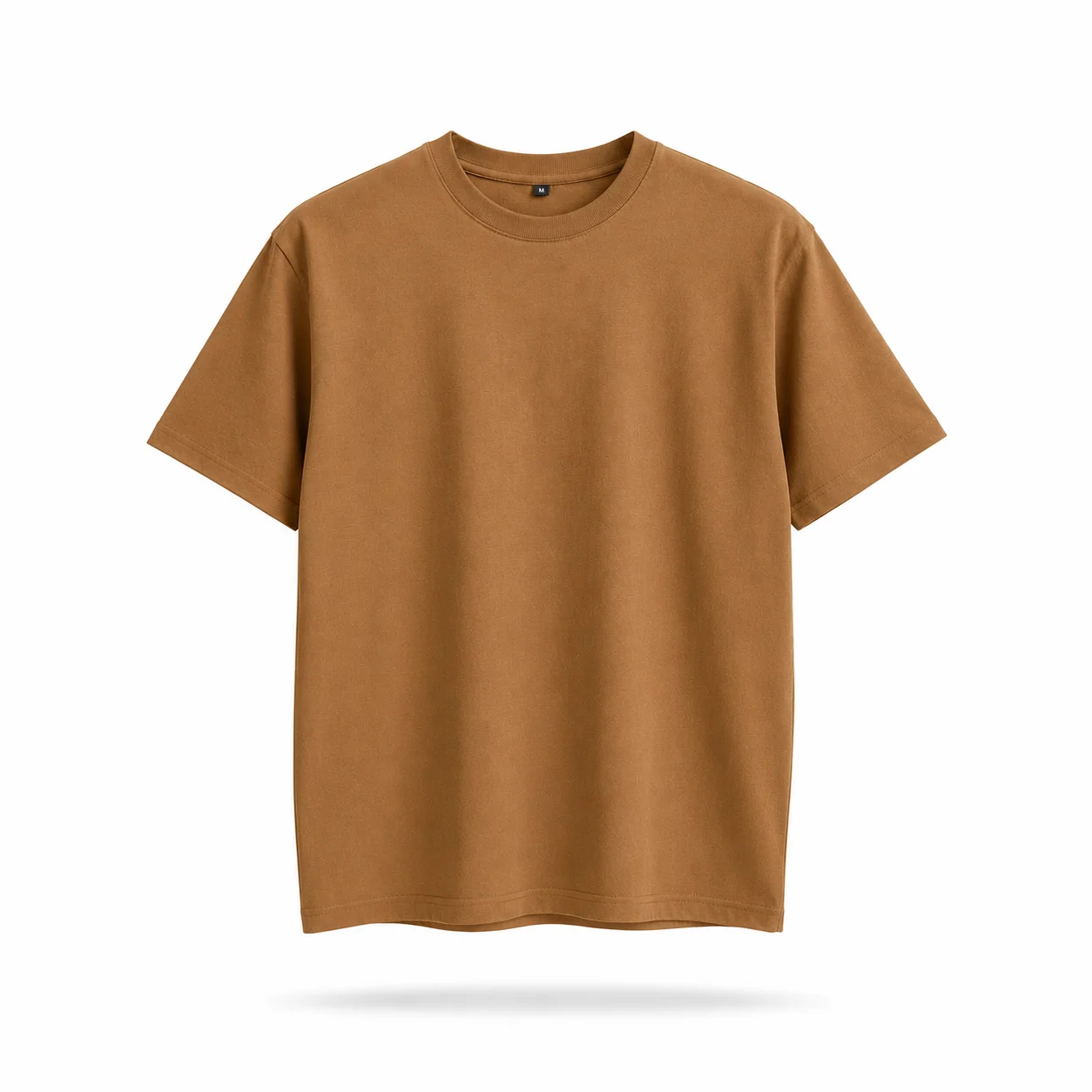 Kaos Polos Lengan Pendek Cowok Dewasa Almond BW30