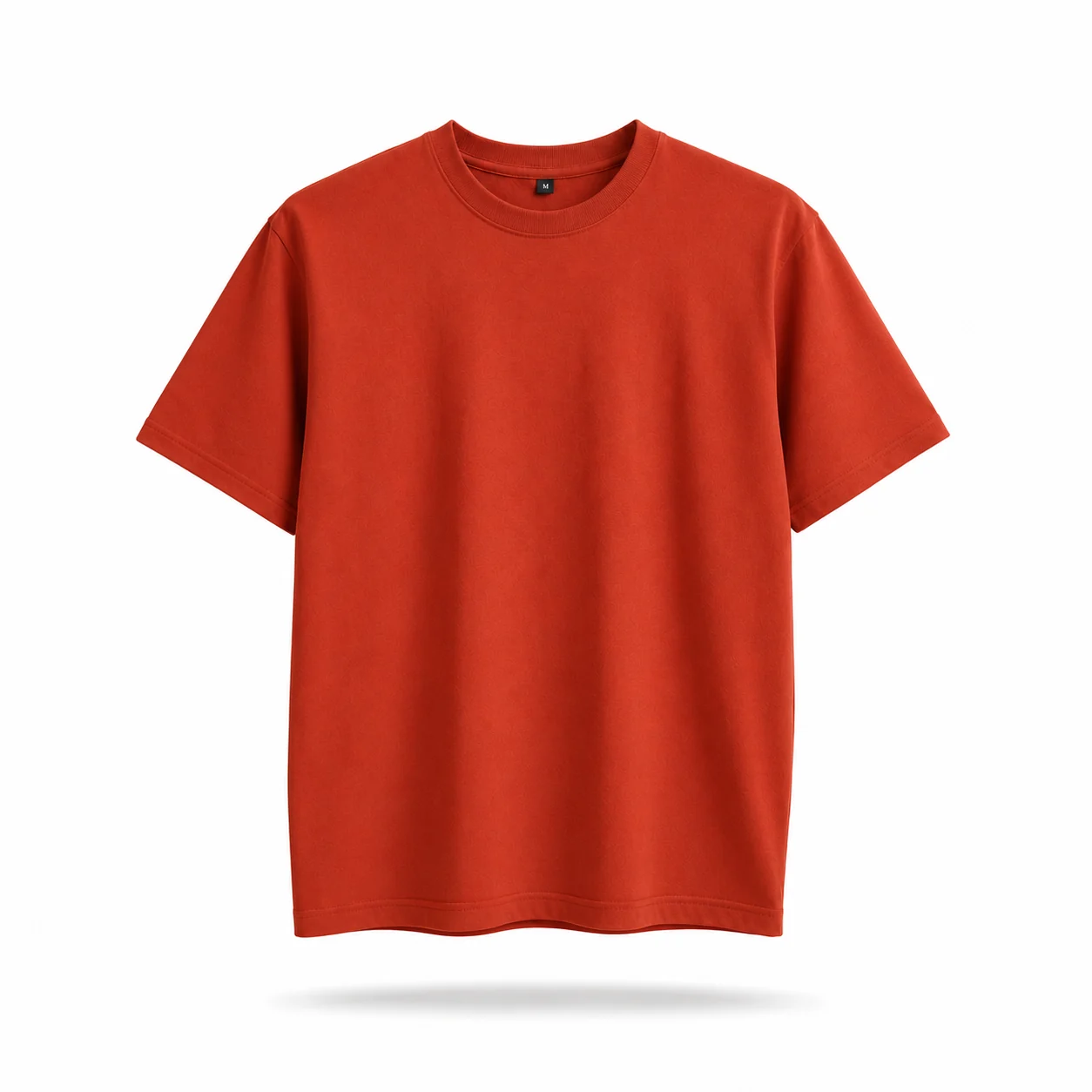 Kaos Polos Lengan Pendek Cowok Dewasa Brick Red BW24
